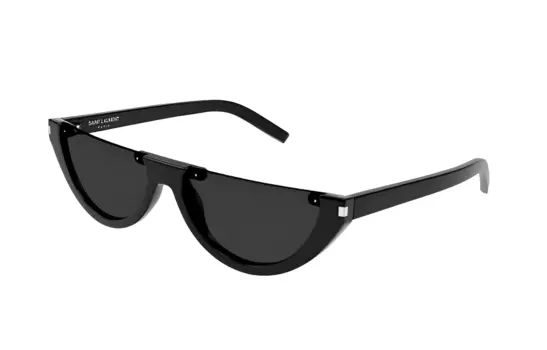 Солнцезащитные очки Saint Laurent Cat-Eye с логотипом, черный