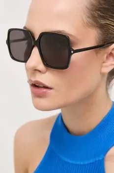 Солнцезащитные очки Saint Laurent, черный