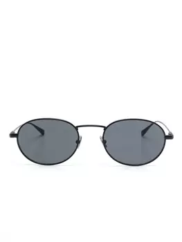 Солнцезащитные очки Saint Laurent Eyewear в овальной оправе, черный