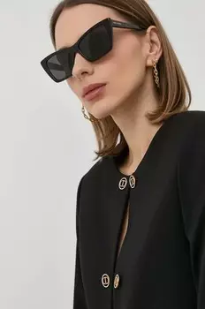 Солнцезащитные очки Saint Laurent, коричневый