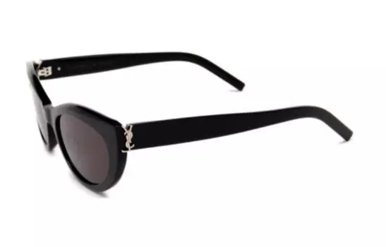 Солнцезащитные очки Saint Laurent Logo-lettering, черный