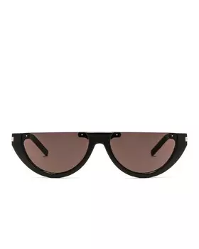 Солнцезащитные очки Saint Laurent Oval, черный