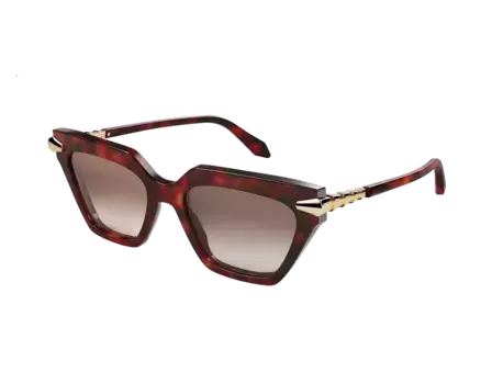 Солнцезащитные очки Serpenti Bvlgari, коричневый