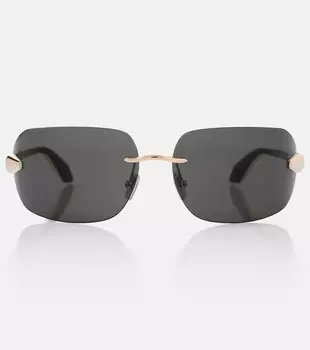 Солнцезащитные очки Serpenti Square Bvlgari, Grey/Yellow