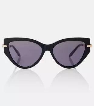 Солнцезащитные очки Serpenti Viper с эффектом кошачьего глаза Bvlgari, Grey/Black