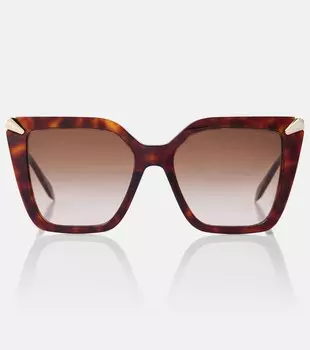 Солнцезащитные очки Serpenti Viper square Bvlgari, Brown/Havana