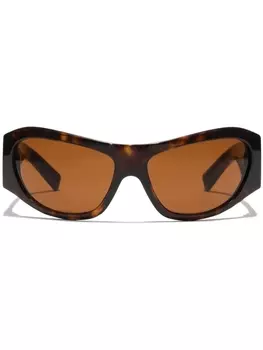 Солнцезащитные очки Sicily в прямоугольной оправе Dolce & Gabbana Eyewear, коричневый