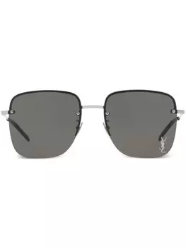 Солнцезащитные очки SL 312 M Saint Laurent Eyewear, серебристый