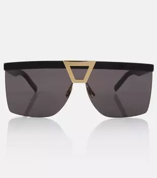 Солнцезащитные очки SL 537 Palace в квадратной оправе Saint Laurent, черный