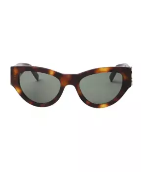 Солнцезащитные очки Sl m94 Saint Laurent, коричневый