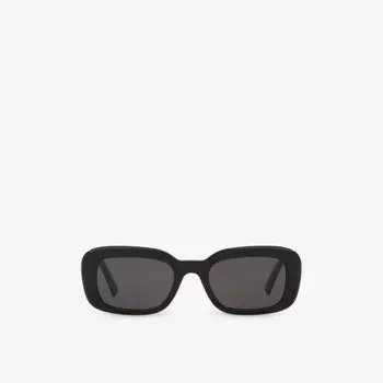 Солнцезащитные очки SLM130 в квадратной оправе из ацетата Saint Laurent, черный