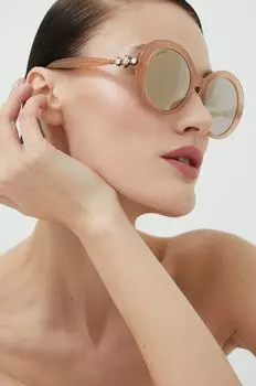 Солнцезащитные очки Сваровски Swarovski, серебро