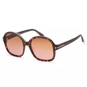 Солнцезащитные очки Tom Ford Hanley женские 57 мм Dark Havana