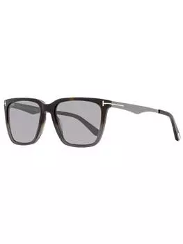 Солнцезащитные очки Tom Ford прямоугольные унисекс TF862 Garrett 56C Havana/Gray/Gunmetal 56 мм