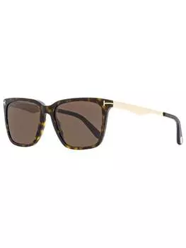 Солнцезащитные очки Tom Ford прямоугольные унисекс TF862 Garrett 52E темный гавана/золото 56 мм