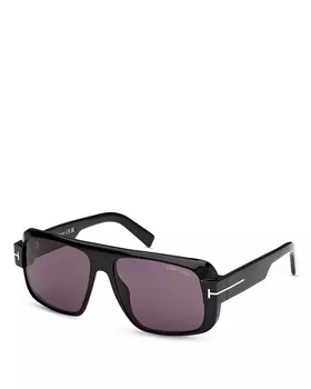 Солнцезащитные очки Tom Ford Turner Navigator, 58 мм, черный