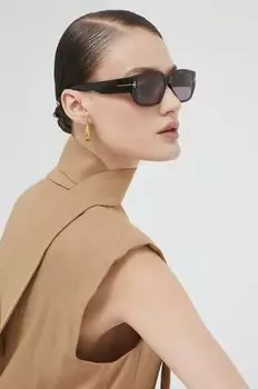 Солнцезащитные очки Тома Форда Tom Ford, коричневый