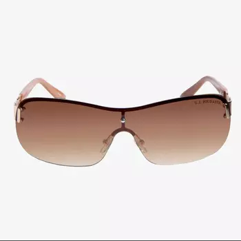 Солнцезащитные очки U.S. Polo Assn. Stylish Shield, золотой нюд
