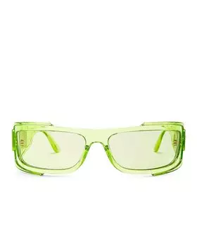 Солнцезащитные очки Versace Rectangular, зеленый