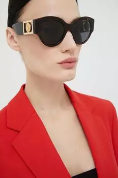 Солнцезащитные очки Версаче Versace, коричневый