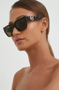 Солнцезащитные очки Версаче Versace, коричневый