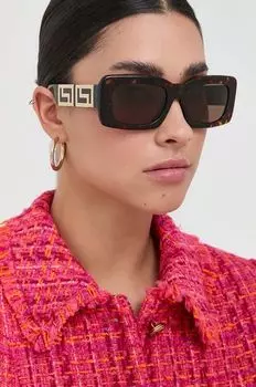 Солнцезащитные очки Версаче Versace, коричневый