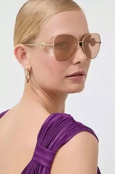 Солнцезащитные очки Версаче Versace, золотой