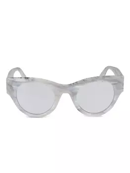Солнцезащитные очки в круглой оправе Off-White Eyewear, серый