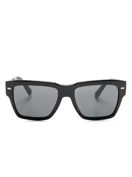 Солнцезащитные очки в квадратной оправе с логотипом Dolce & Gabbana Eyewear, черный