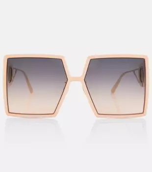 Солнцезащитные очки в массивной оправе 30Montaigne SU Dior Eyewear, розовый
