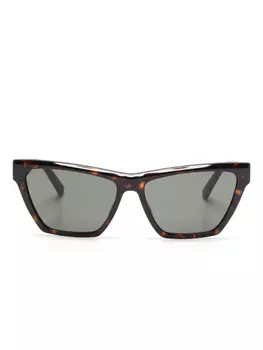 Солнцезащитные очки в оправе «бабочка» Saint Laurent Eyewear, коричневый
