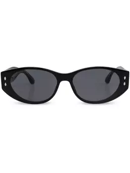 Солнцезащитные очки в овальной оправе Isabel Marant Eyewear, черный
