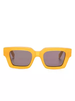 Солнцезащитные очки в прямоугольной оправе Off-White Eyewear, желтый