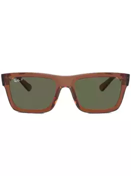 Солнцезащитные очки Warren Bio-Based в квадратной оправе Ray-Ban, коричневый