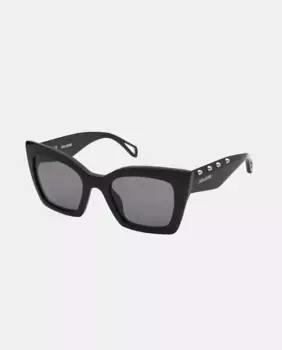 Солнцезащитные очки Zadig & Voltaire в форме кошки из ацетата, черный