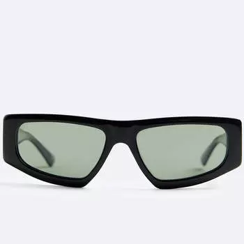 Солнцезащитные очки Zara Rectangular, черный