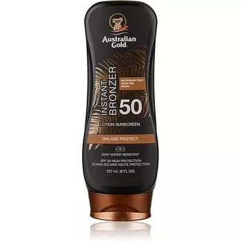 Солнцезащитный лосьон Spf 50 с мгновенным бронзатором, 237 мл, Australian Gold