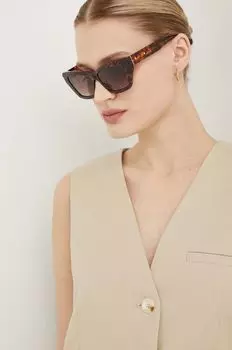 Солнечные очки AllSaints, коричневый