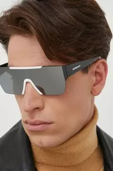 Солнечные очки Burberry, серый