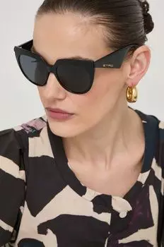 Солнечные очки Etro, черный