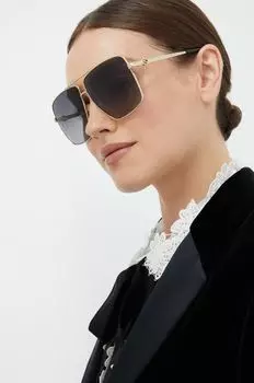 Солнечные очки Gucci, золотой