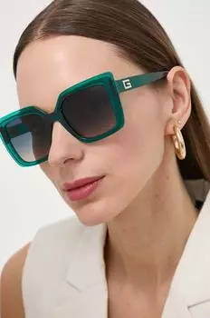 Солнечные очки Guess, бирюзовый