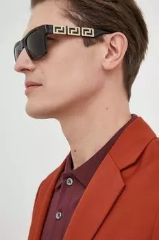 Солнечные очки Versace, коричневый