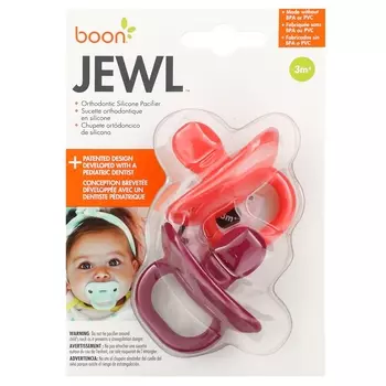 Соска ортодонтическая силиконовая Boon Jewl