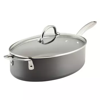 Сотейник овальный Rachael Ray, серый