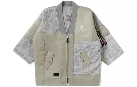 Совместно с Alpha Industries куртка унисекс A Bathing Ape, темно-синий