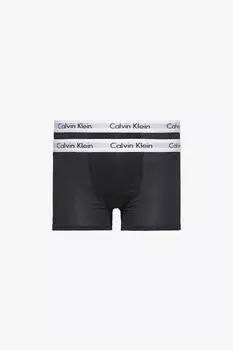 Современные хлопковые плавки для мальчиков 2 шт Calvin Klein, черный