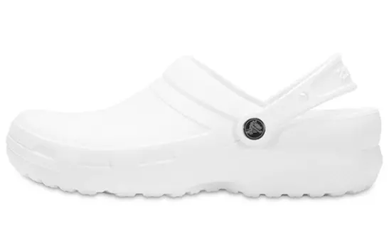 Специальные шлепанцы унисекс белые Crocs