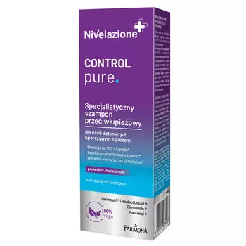 Специальный шампунь против перхоти для людей со стойкой перхотью Nivelazione Control Pure, 100 мл
