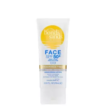 SPF 50+ без отдушек 4-звездочный матовый тональный лосьон для лица 75 мл Bondi Sands